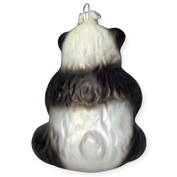 Lauscha Glas Creation Original Blown Glass Panda Bear Christmas Ornament w/Box - Picture 6 of 13